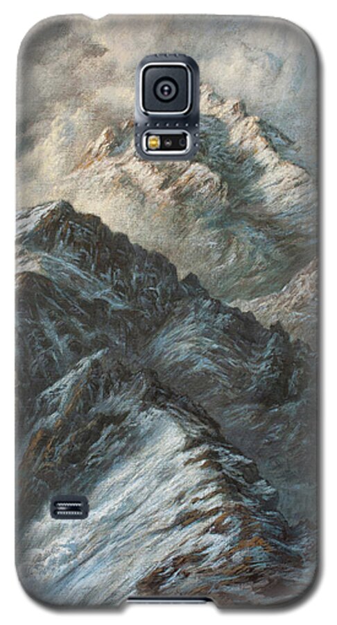 Hans Egil Saele Galaxy S5 Case featuring the painting Avalanche by Hans Egil Saele