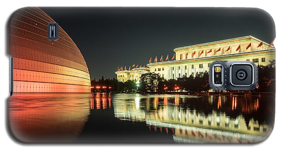 Beijing Galaxy S5 Case featuring the photograph Beijing Art Center by Iryna Liveoak
