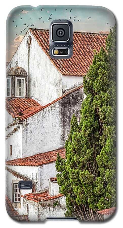 Castle Galaxy S5 Case featuring the photograph Birds Over Obidos by David Letts