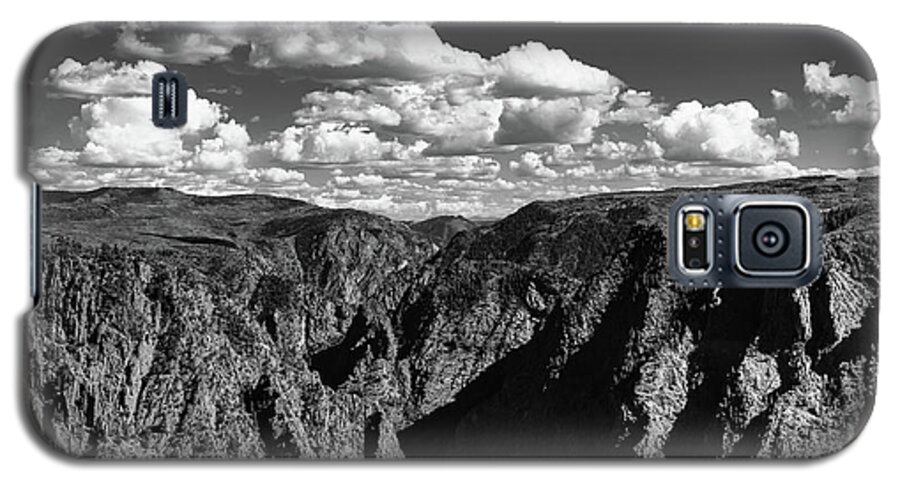 Black Canyon Galaxy S5 Case featuring the photograph Black Canyon in Black and White by Jeff Hubbard