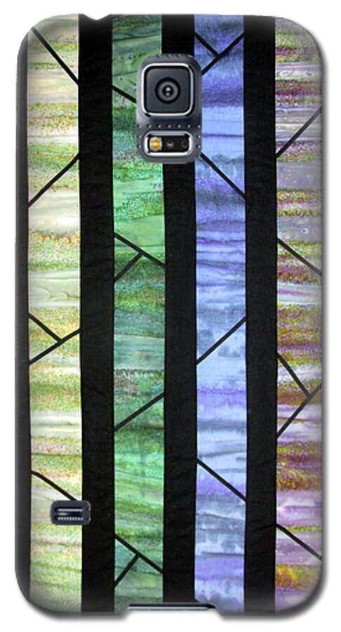 Abstract Galaxy S5 Case featuring the tapestry - textile Branches by Pam Geisel