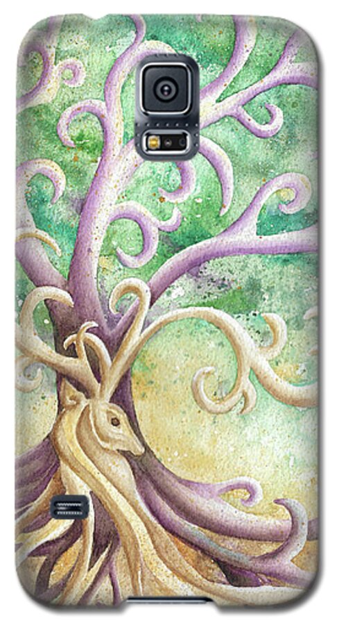 Celtic Galaxy S5 Case featuring the painting Celtic Culture by Lori Taylor