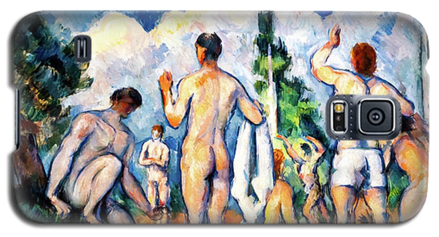 Cezanne Bathers Galaxy S5 Case featuring the painting Bathers by Cezanne #1 by Paul Cezanne