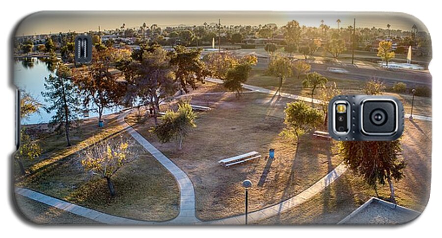 Aerial Shot Galaxy S5 Case featuring the photograph Chaparral Park by Anthony Giammarino