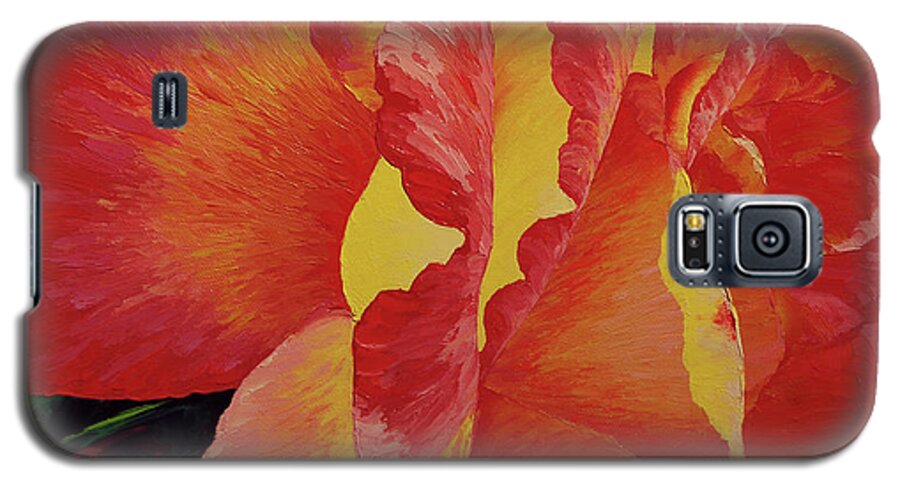 Flower Galaxy S5 Case featuring the painting Cheryl's Favorite by Cheryl Fecht