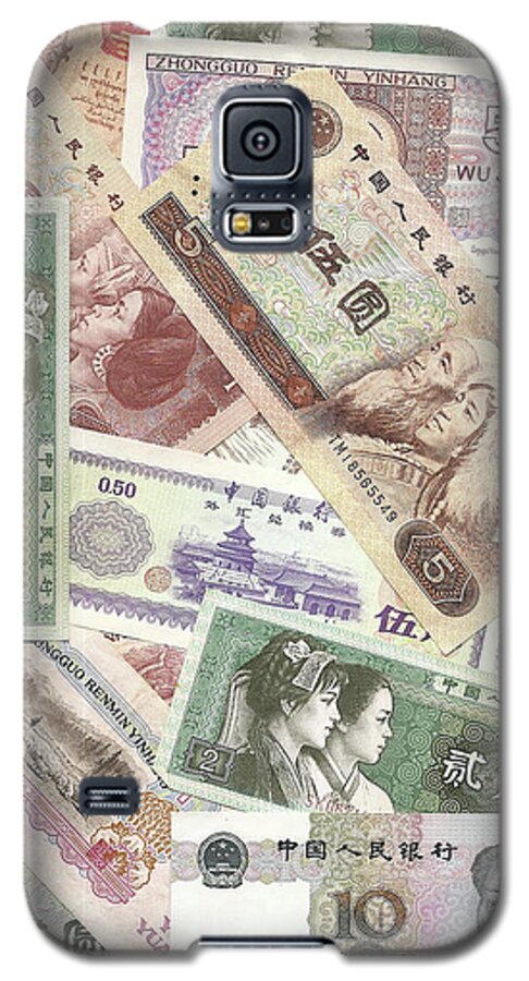 China Galaxy S5 Case featuring the photograph China yuan and renmin bills by Steve Estvanik