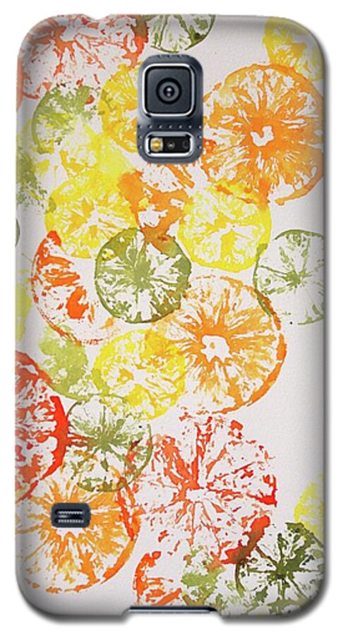 Citrus Galaxy S5 Case featuring the painting Citrus Collage by Beth Fontenot