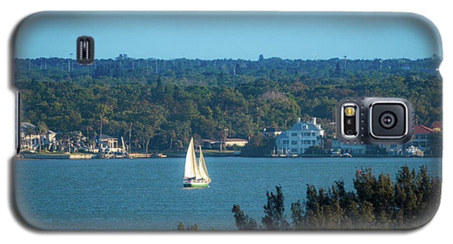 Florida Galaxy S5 Case featuring the photograph Clearwater Sails by Jeff Phillippi