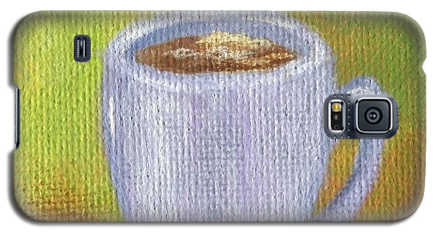 Coffee Galaxy S5 Case featuring the painting Coffee 2 by Helian Cornwell