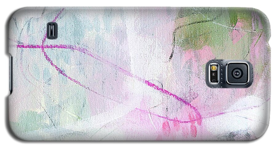 Pink Galaxy S5 Case featuring the painting Confection by Tracy-Ann Marrison
