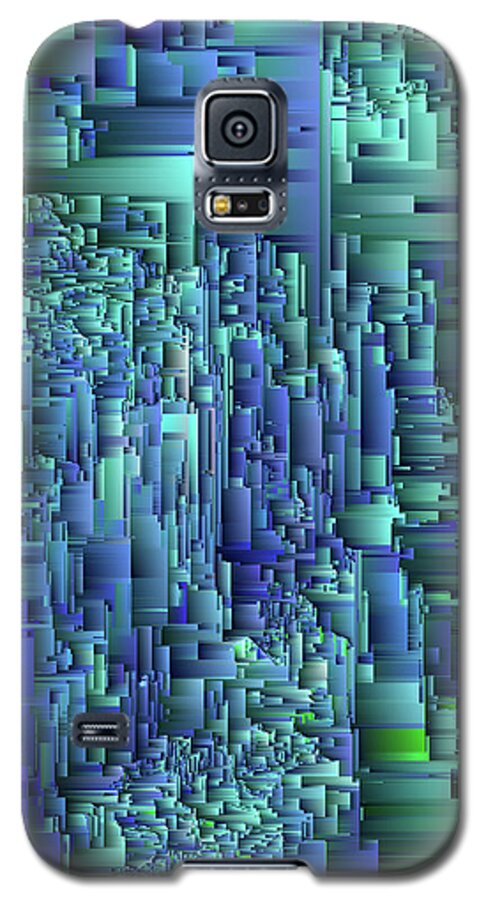 Glitch Galaxy S5 Case featuring the digital art Core Net by Jennifer Walsh