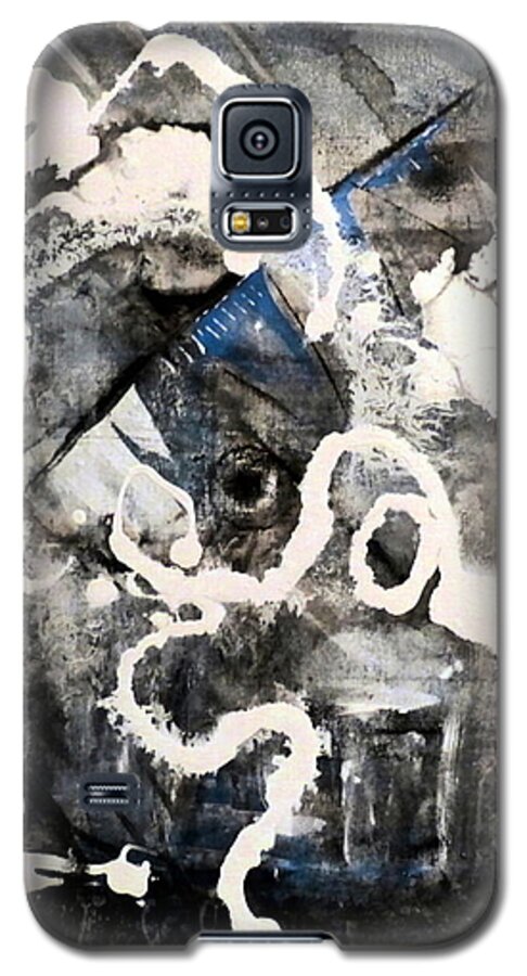 Abstract Galaxy S5 Case featuring the painting Dismantling by 'REA' Gallery