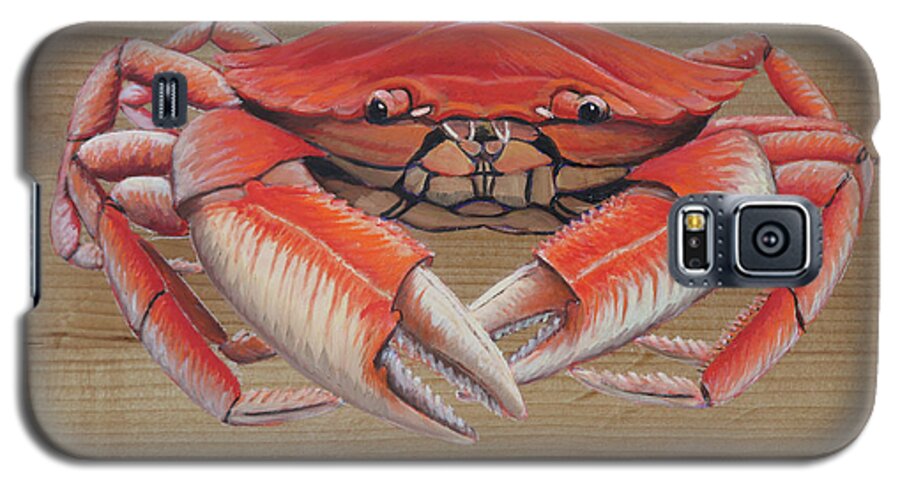 Dungeness Crab Galaxy S5 Case featuring the painting Dungeness Crab by Kevin Hughes