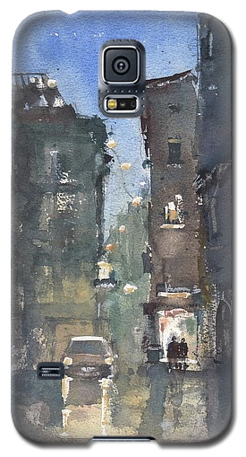 Tampa Galaxy S5 Case featuring the painting Dusk Transit by Gaston McKenzie