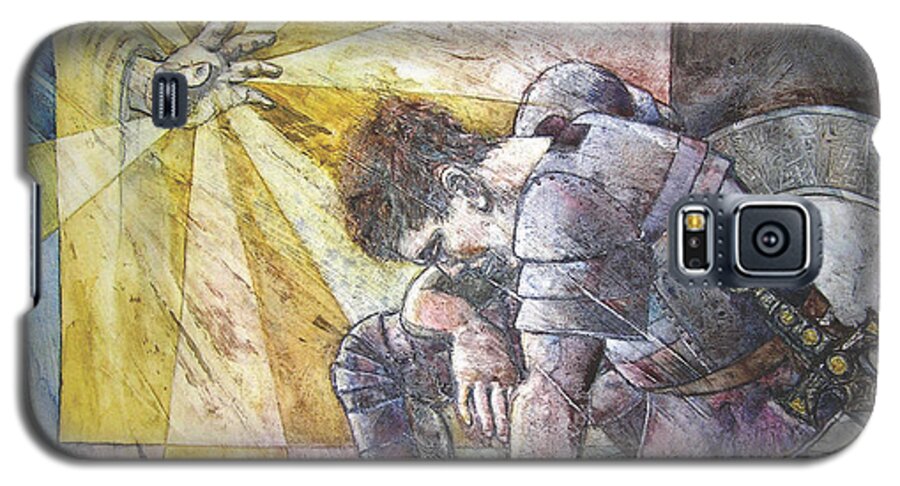 Religious Galaxy S5 Case featuring the painting Faithful Servant by Amy Stielstra
