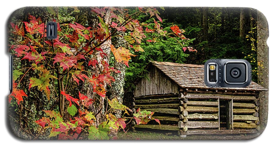 Tipton Place Galaxy S5 Case featuring the photograph Fall at the Woodshed, Tipton Place by Marcy Wielfaert