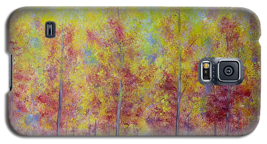 Fall Galaxy S5 Case featuring the painting Fall's Glory by Stacey Zimmerman