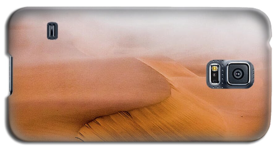 Namib Galaxy S5 Case featuring the photograph Foggy Namib Desert by Lyl Dil Creations