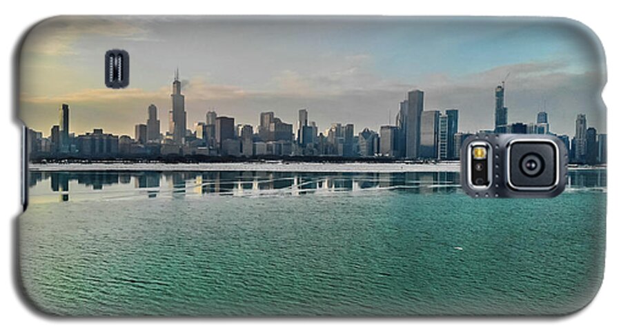 Chicago Galaxy S5 Case featuring the photograph Frozen Chicago by Bobby K
