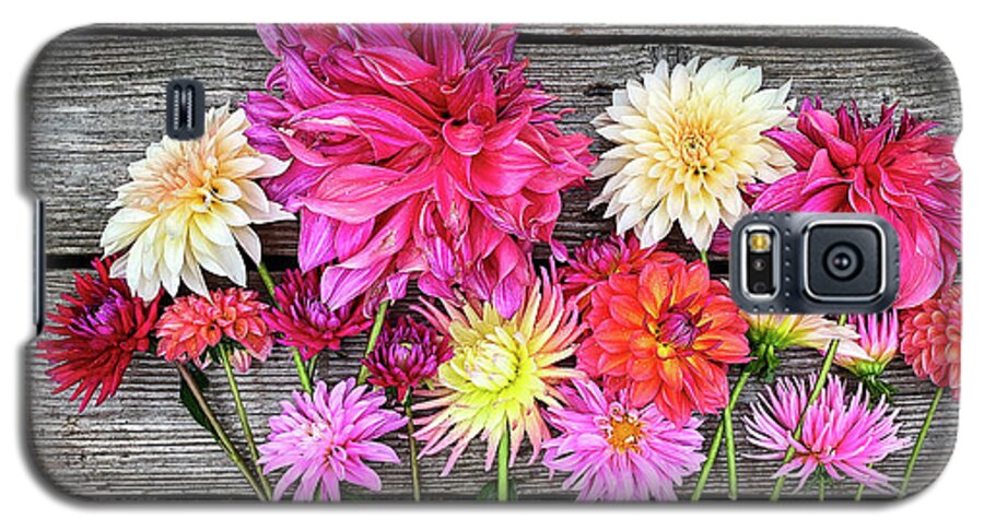 Dahlias Galaxy S5 Case featuring the photograph Garden Gathering 1 by Jill Love