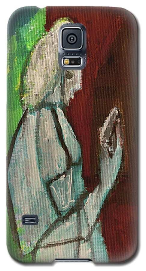 Reader Galaxy S5 Case featuring the painting Garden Reader by Edgeworth Johnstone