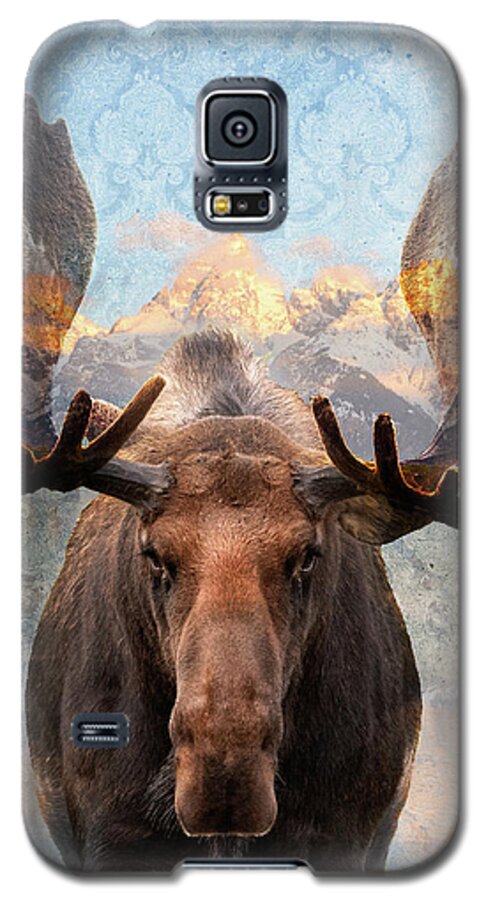 Moose Galaxy S5 Case featuring the photograph Hometown Moose by Mary Hone