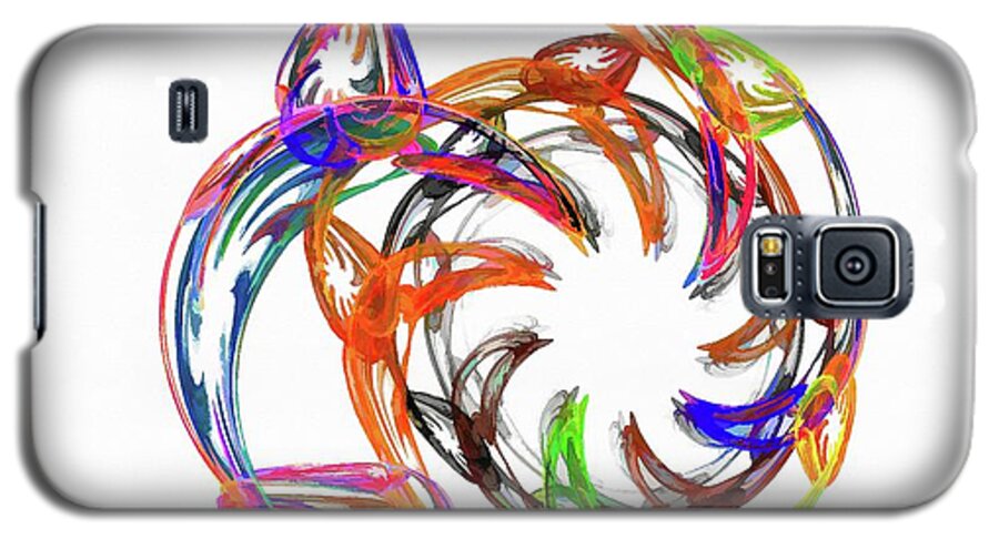 Orange Galaxy S5 Case featuring the digital art Inner Teeth Orange by Don Northup