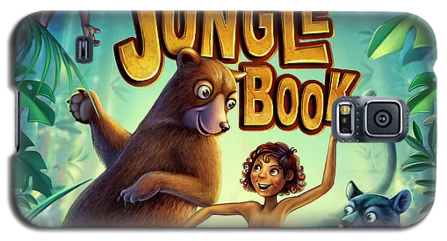 Jungle Book Galaxy S5 Case featuring the mixed media Jungle Book by Anne Wertheim