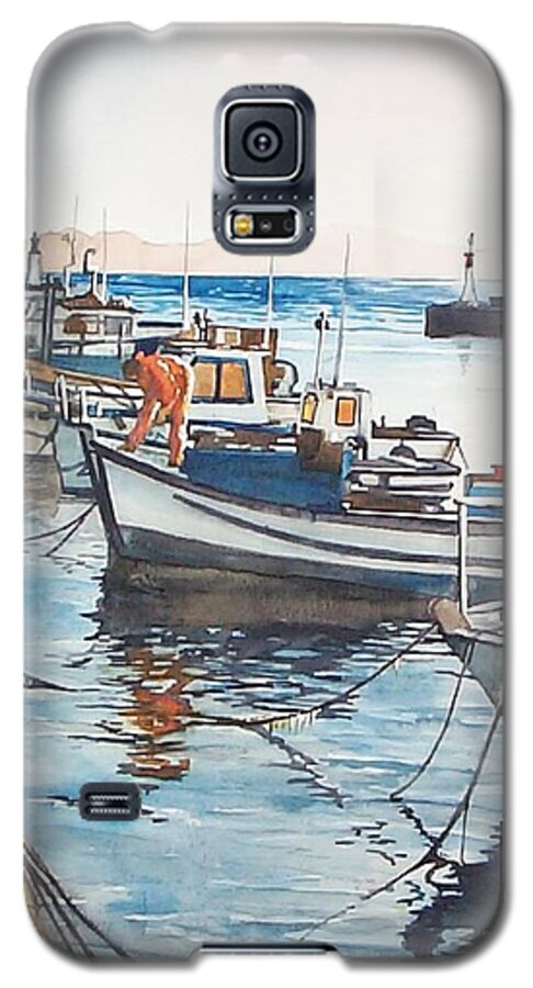 Kalk Bay Galaxy S5 Case featuring the painting Kalk Bay Morning by Tim Johnson
