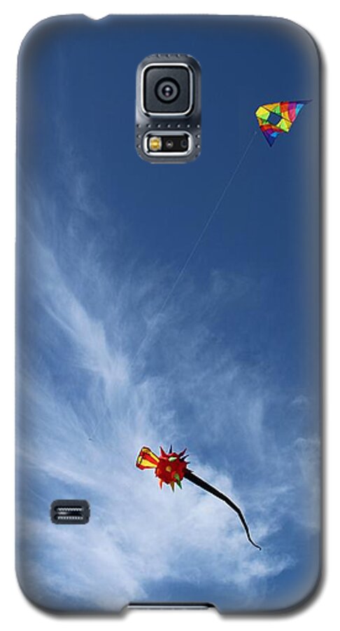 Kites Galaxy S5 Case featuring the photograph Kites and Clouds by FD Graham