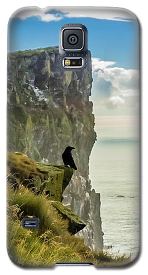 Cliff Galaxy S5 Case featuring the photograph Latrabjarg cliffs, Iceland by Lyl Dil Creations