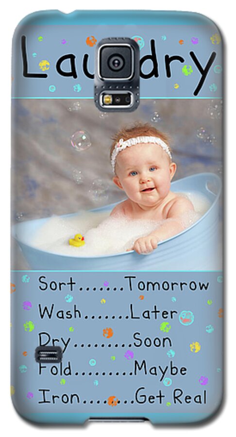 Baby Galaxy S5 Case featuring the photograph Laundry Or Not by Jill Love