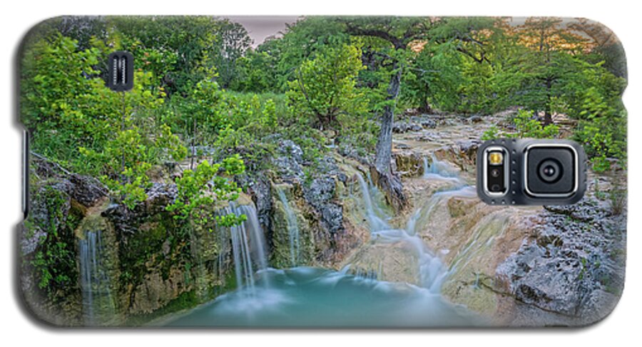 Central Galaxy S5 Case featuring the photograph Long Exposure of Edge Falls Crossing - Kendalia Kendall County - Texas Hill Country by Silvio Ligutti