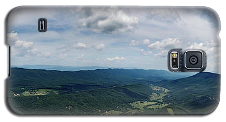 Appalachian Trail Galaxy S5 Case featuring the photograph McAfee Knob Panorama by Natural Vista Photo - Matt Sexton