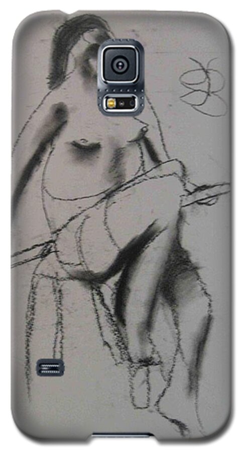  Galaxy S5 Case featuring the drawing model named Chieh three by AJ Brown