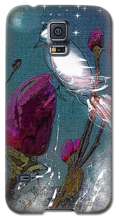 Earthy Galaxy S5 Case featuring the digital art Moonlight Owlfeather Grounds by Alexandra Vusir