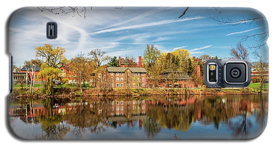 Mount Holyoke College Galaxy S5 Case featuring the photograph Mount Holyoke College from Lower Pond by Elizabeth Dow