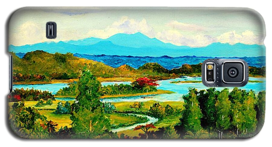  Hills Galaxy S5 Case featuring the painting My homeland by Jason Sentuf