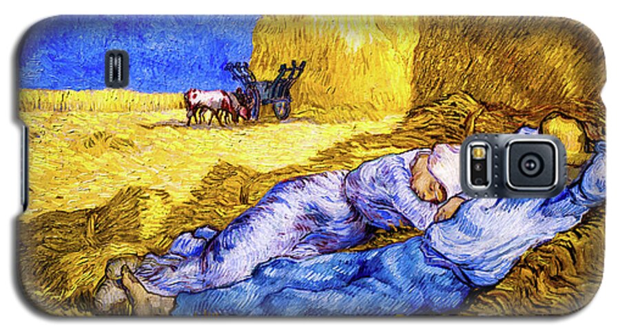 Noon Rest From Work Galaxy S5 Case featuring the painting Noon - Rest from Work by Van Gogh by Vincent Van Gogh