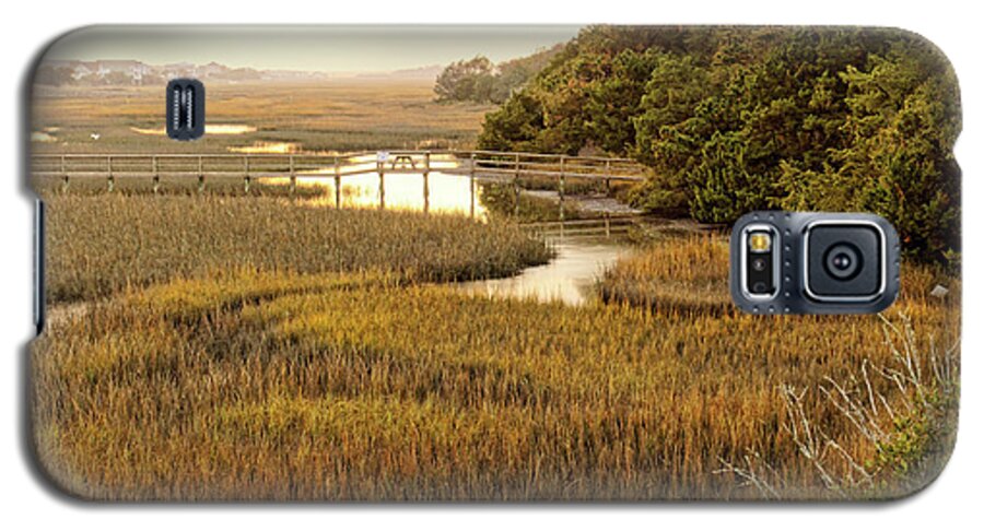 Oak Island Galaxy S5 Case featuring the photograph Oak Island Waterway by Don Margulis