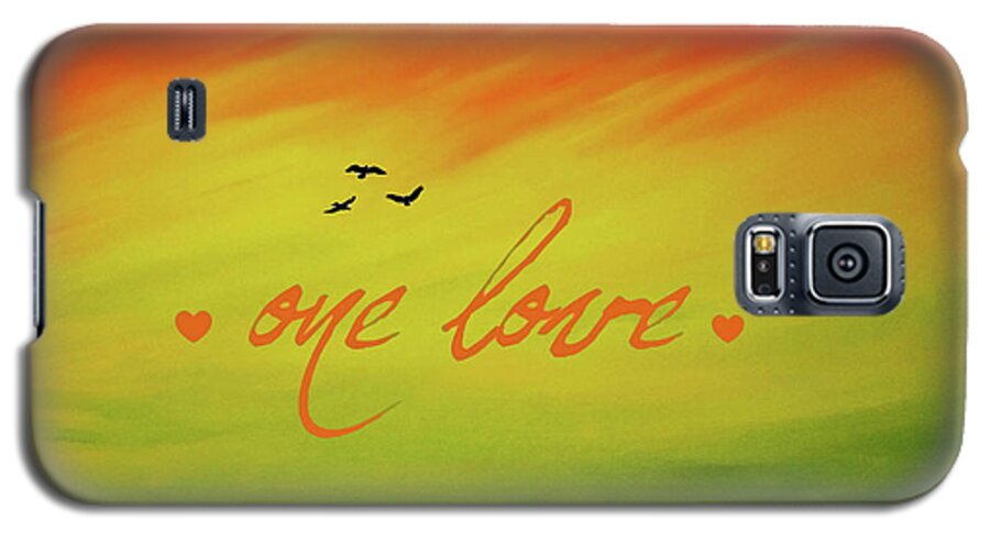 One Love Galaxy S5 Case featuring the painting One Love by Cyryn Fyrcyd