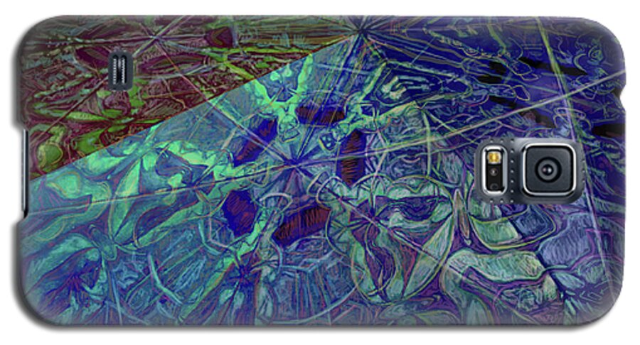 Five Sided Galaxy S5 Case featuring the painting Organica 2 by Jeremy Robinson