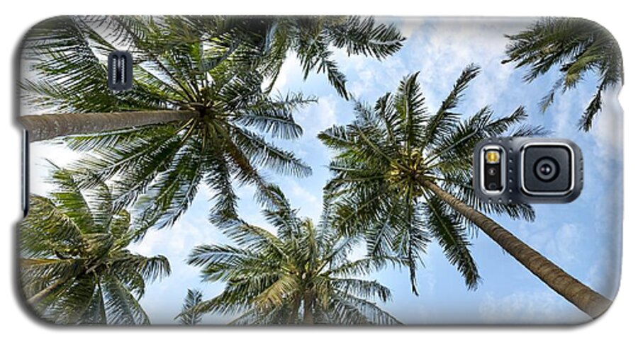 Photo Galaxy S5 Case featuring the photograph Palms beach by Top Wallpapers