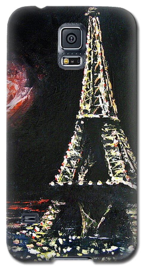 Eiffel Tower Galaxy S5 Case featuring the photograph Paris Night by Cheryl Del Toro