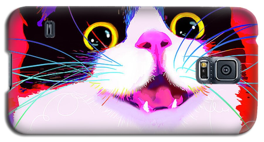 Sir Prize Galaxy S5 Case featuring the painting pOpCat Sir Prize by DC Langer