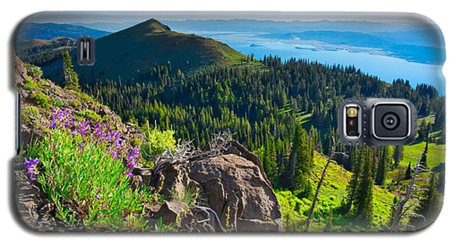 Lake Galaxy S5 Case featuring the photograph Purple Vista by Tom Gresham