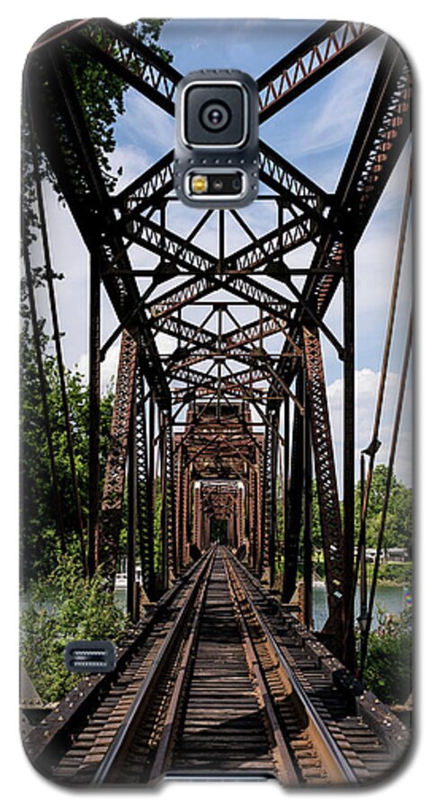Railroad Bridge 6th Street Augusta Ga 1 Galaxy S5 Case featuring the photograph Railroad Bridge 6th Street Augusta GA 1 by Sanjeev Singhal