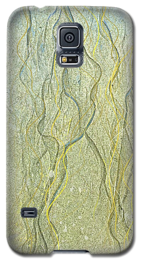 Abstract Galaxy S5 Case featuring the digital art Rapunsel on the Beach by Gina Harrison