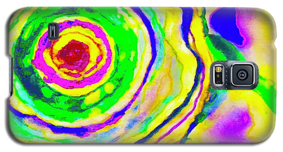 Reiki Galaxy S5 Case featuring the painting Reiki Flower by Debra Grace Addison