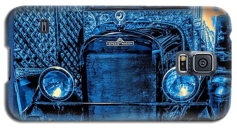 Reo Speed Wagon Galaxy S5 Case featuring the photograph REO Speed Wagon Blue Grunge by Joan Stratton